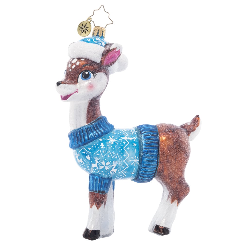 Bundle Up Baby Deer - Kringles Christmas Shop