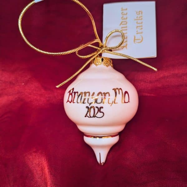 Reindeer Tracks Branson Ornament