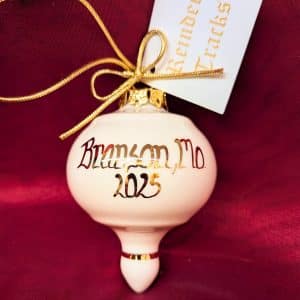 Reindeer Tracks Branson Ornament