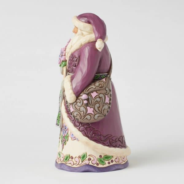 Purple Santa Figurine - Image 2