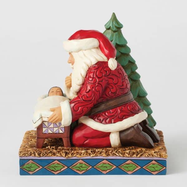 Santa Kneeling over Baby Jesus - Image 4