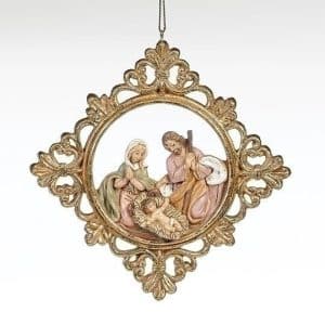 5"H Holy Family Cameo Style 2026 Event Ornament