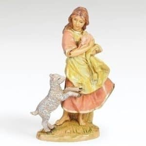 Elisha, Shepherdess Nativity Figure